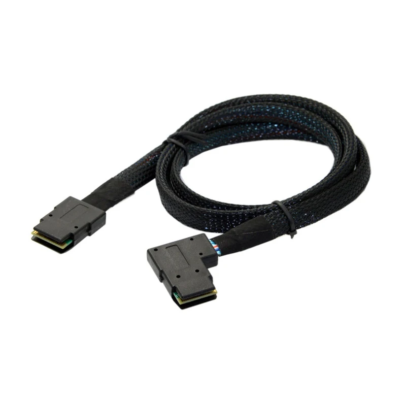 

0.8M Internal Mini SAS 36-Pin 8087 To Right Bend 90 Degree SFF-8087 Cable 36 Pin Mini SAS Cable Hard Drive Cable Computer Wire