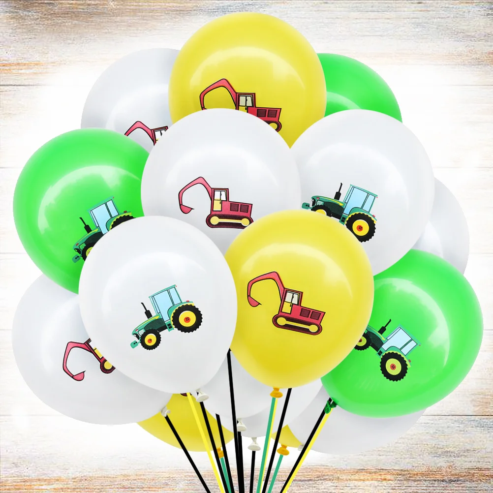 

40 Pcs Birthday Party Decoration Construction Latex Balloon Construction Balloon Party Latex Balloons