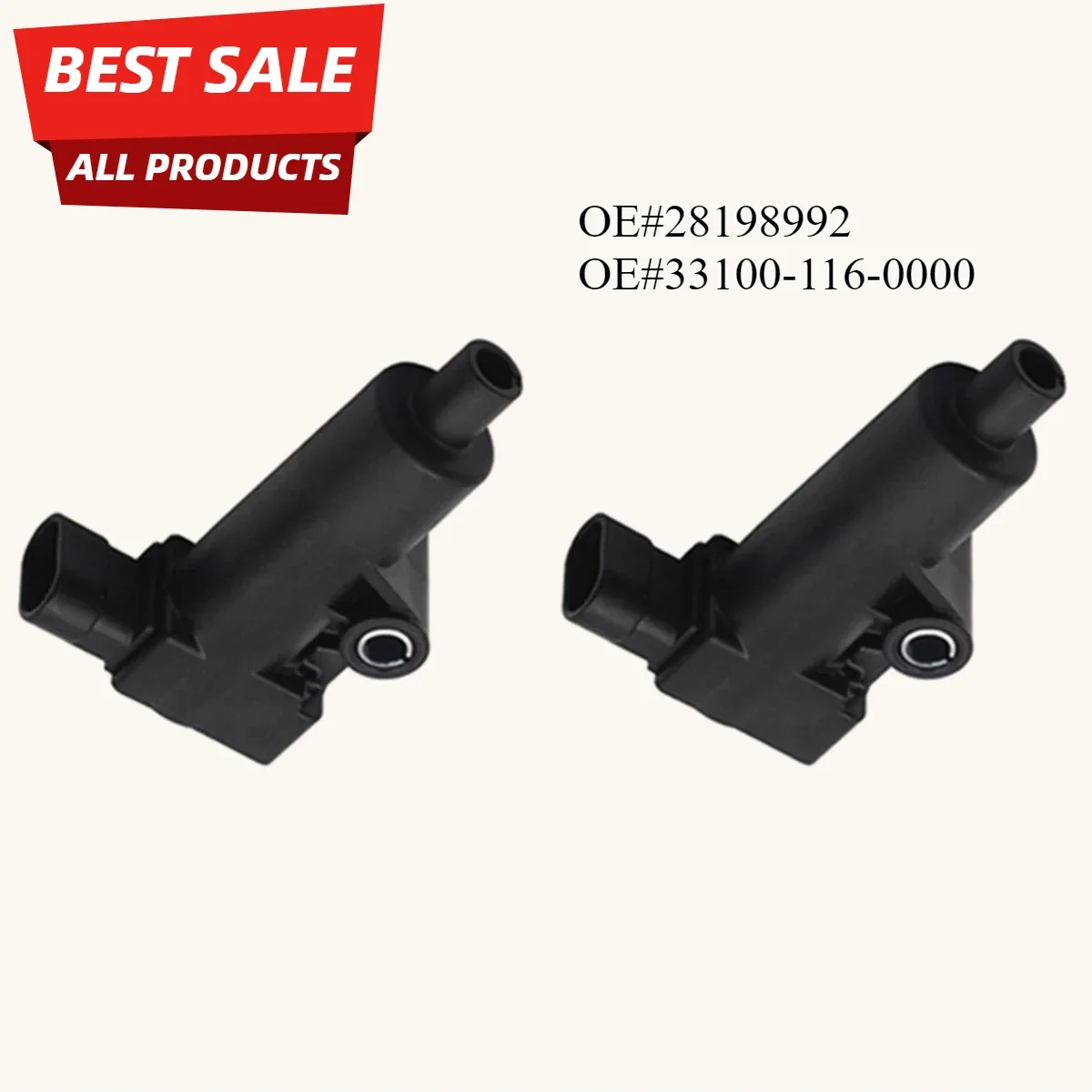 28198992 Катушка зажигания для DELPHI 8B 11A 33100-116-0000 Hisun Massimo 500CC 700CC HS500 HS700 ATV UTV EFI (2 шт.)