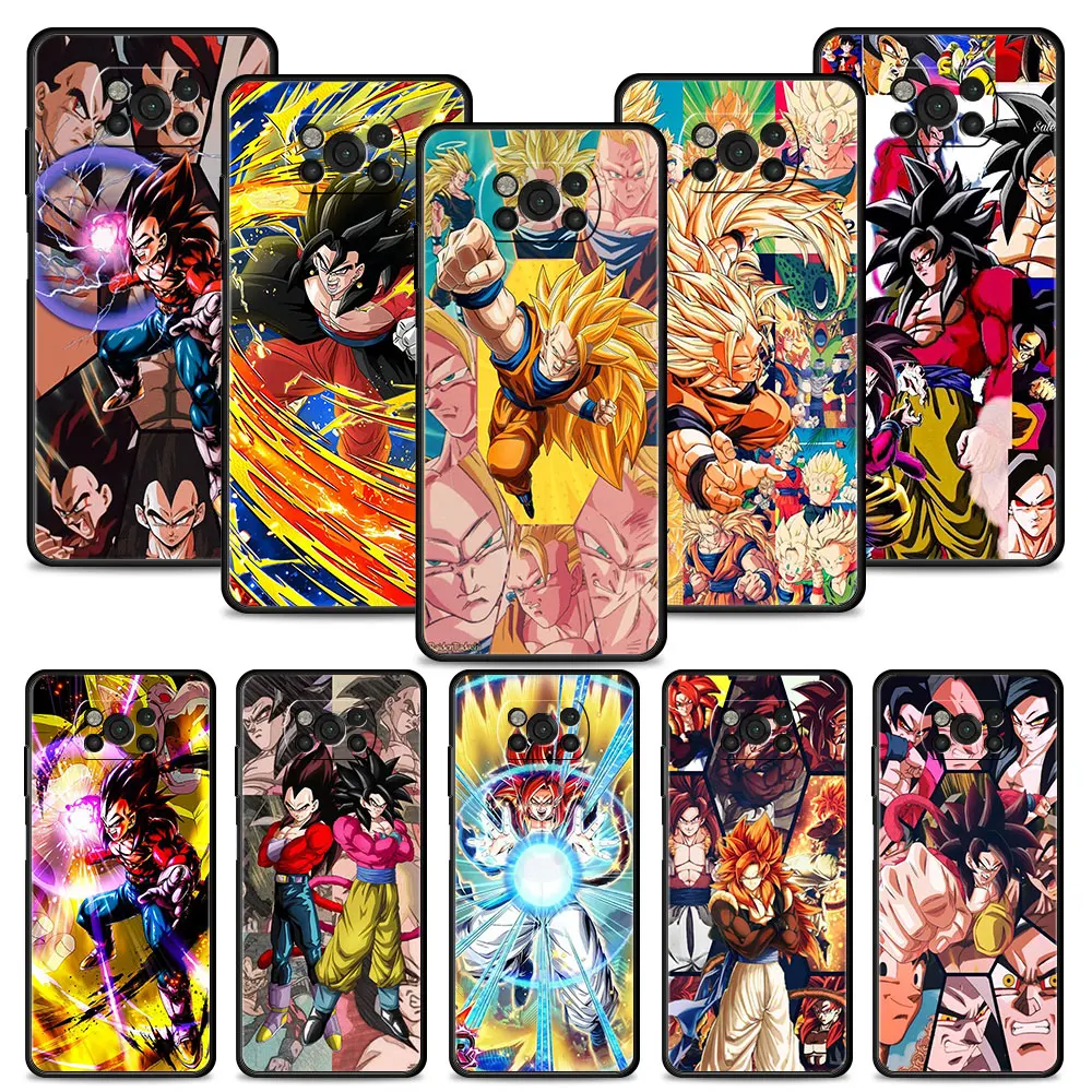 

Phone Case for Xiaomi POCO X3 NFC M3 M4 Pro F1 MI 11T 11 10T Lite 10T Pro 9T Note 10lite 5G Silicon Cover DBZ Super saiyan 4