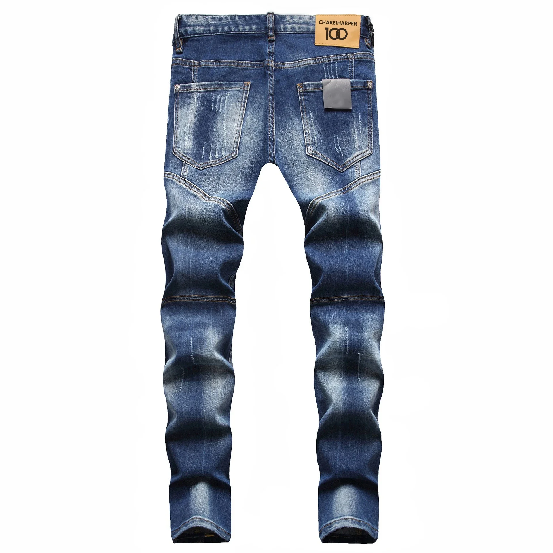 Мужские джинсы на молнии со средней посадкой