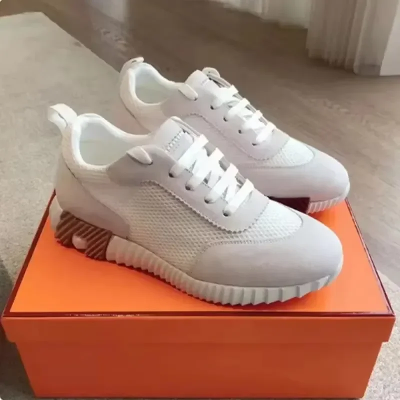 High-end Sneakers for Couples Designer Genuine Leather Shoes Men High Quality Women's Gift Luxury Brand Men's