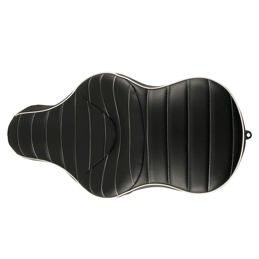 Мотоциклетное черное Двухместный сиденье для водителя подушка пассажирского
