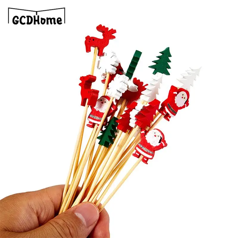 

50 шт., буфетные кексы с Санта-Клаусом, оленем