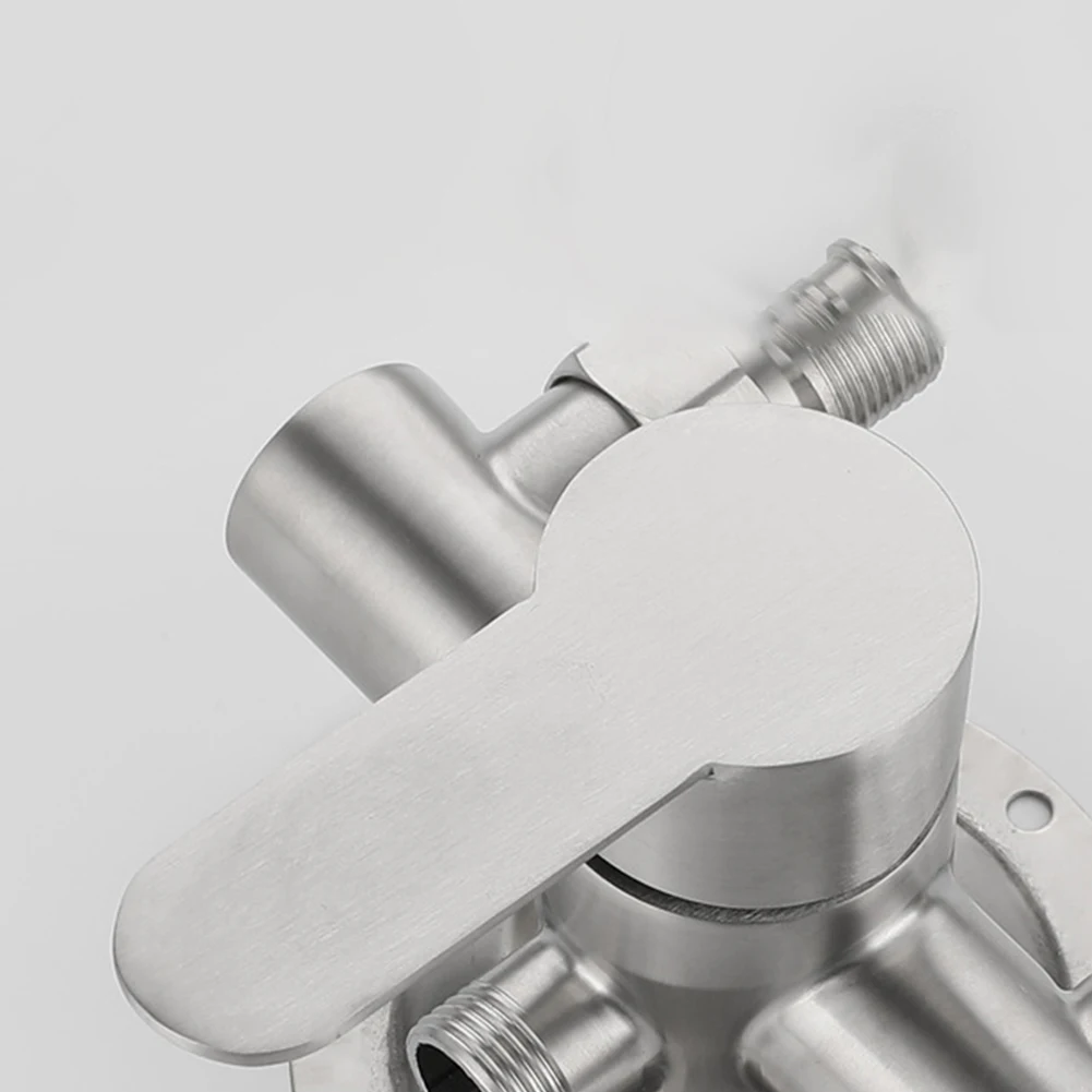 

Hot and Cold Water Mixer Mounted on Shower Wall with Pull Up Handle Stainless Steel Shower Faucet with Excellent Durability