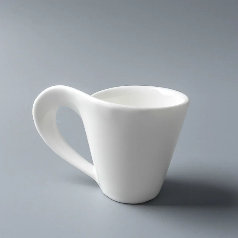 Новейший дизайн 80 мл волнистая китайская кофейная чашка и блюдце набор полностью