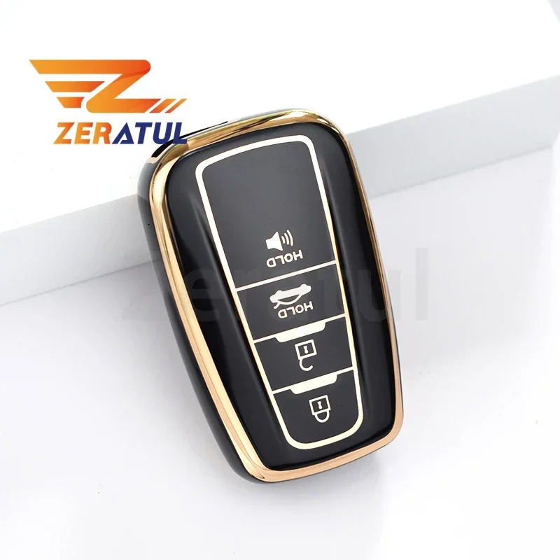 Для Toyota Camry CHR Corolla RAV4 Avalon Land Cruiser Prado Prius 2017-2022 Мягкий чехол из ТПУ с дистанционным