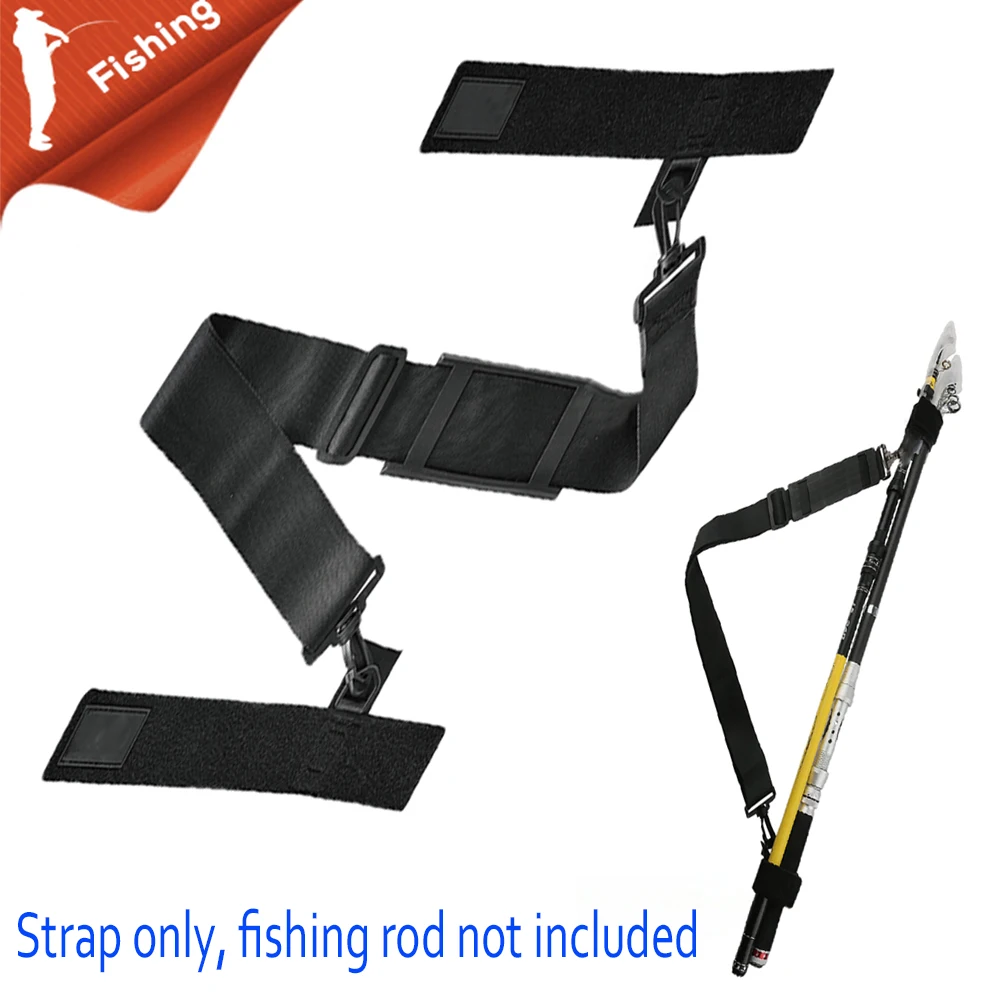 

1 Pc Multifunction Fishing Rod Adjustable Shoulder Bag Straps Waist Rod Holder Belt Back Harness Fishing Tool Accessories