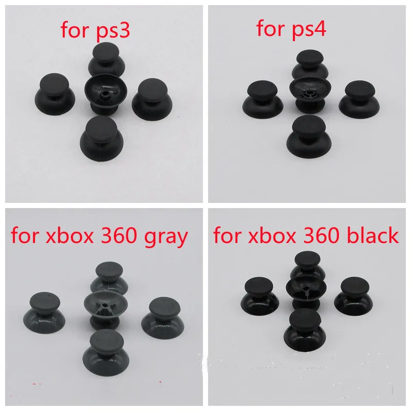 2 Pcs Analog Joystick Thumb Stick Grip Cap for Sony PlayStation Dualshock 3/4 PS3 PS4 Xbox 360 Joypad Controller Thumbsticks