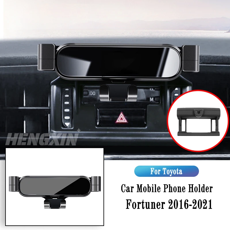 

Автомобильный держатель для телефона для Toyota Fortuner 2016-2022, гравитационный навигационный кронштейн, GPS-подставка, зажим для выхода воздуха, вращающаяся опора