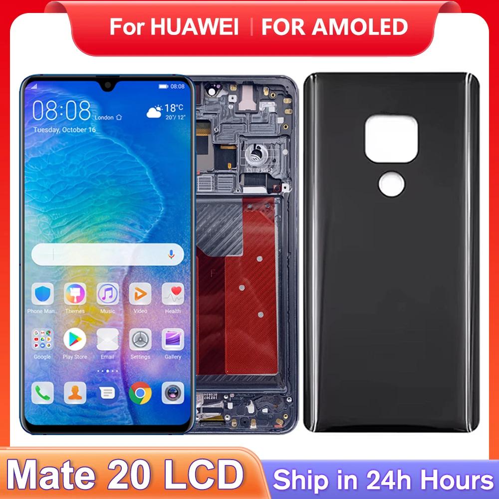 Для HUAWEI Mate 20 для AMOLED Mate20 6 53 ''HMA-L29 L09 LX9 AL00 TL00 ЖК-дисплей с цифровым