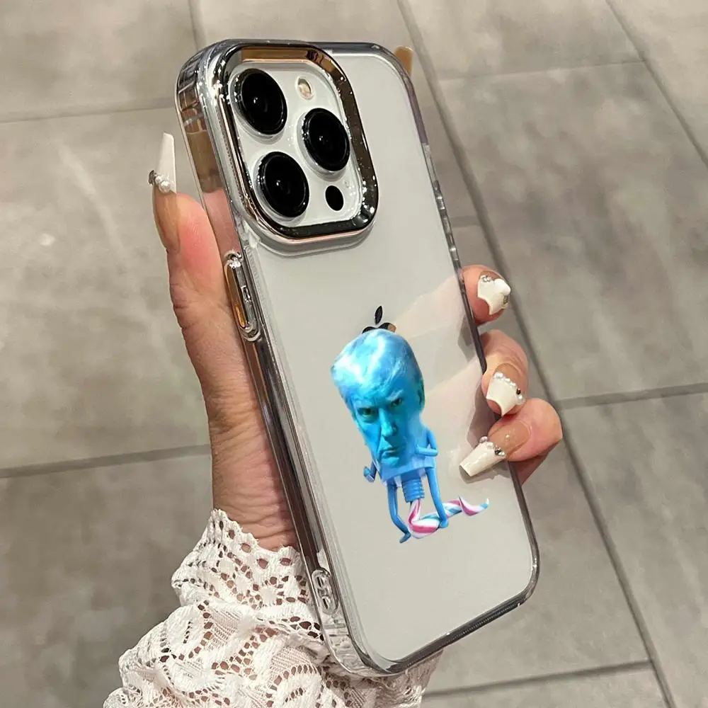 Фото Чехол для телефона с мемом Дональда Трампа для iPhone 17 Air 16 15 14 Plus 13 12 11 Pro Max 16e, ударопрочная прозрачная задняя крышка HD №3