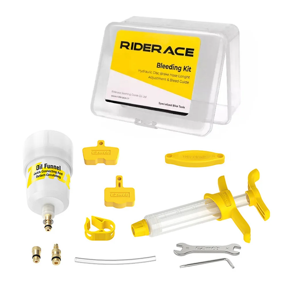 

Bike Bicycle Hydraulic Disc Brake Oil Bleed Kit Tools For-SHIMANO MAGURA-SRAM Series Brake 2022 Road MTB Bike Repair Tools