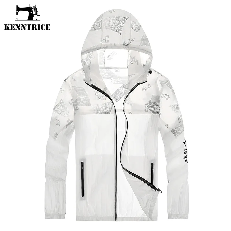 

Kenntrice 2022 New Men Women Jacket Summer Outdoor Solid Color Sun Protection Coat Stylish Sport Hooded Couple Clothes Plus Size