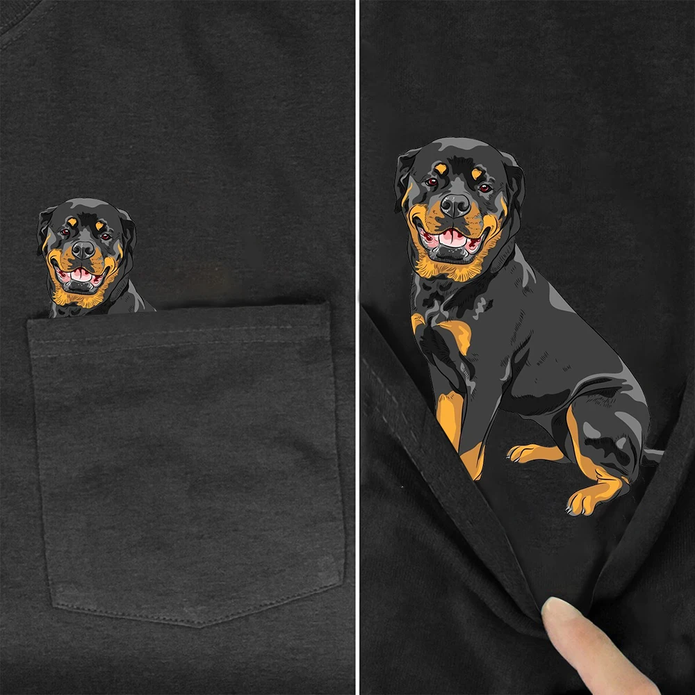 CLOOCL модные хлопковые футболки с забавными животными собаками Ротвейлер