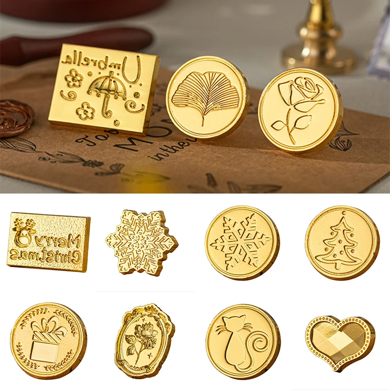 

Retro European Flower Fire Paint Seal Wax Seal Stamp Head Wooden Handle Set For Wedding Invitation Signature Kids Toy