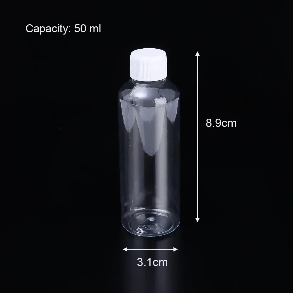 

Прозрачные пластиковые бутылочки 10/20/30/50/80/100 мл