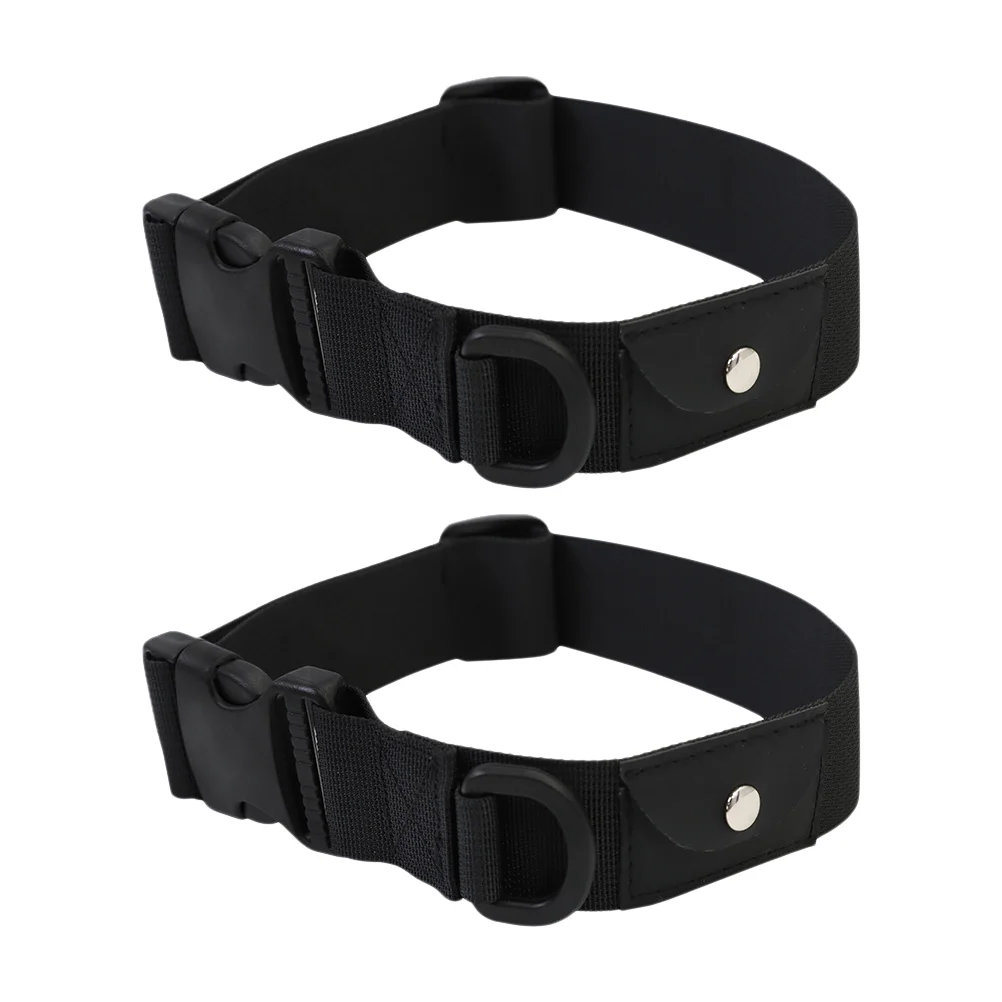 

2Pcs Anti-Lost Pet Collar Locator Storage Collar Outdoor Dog Protective Tool (Black)