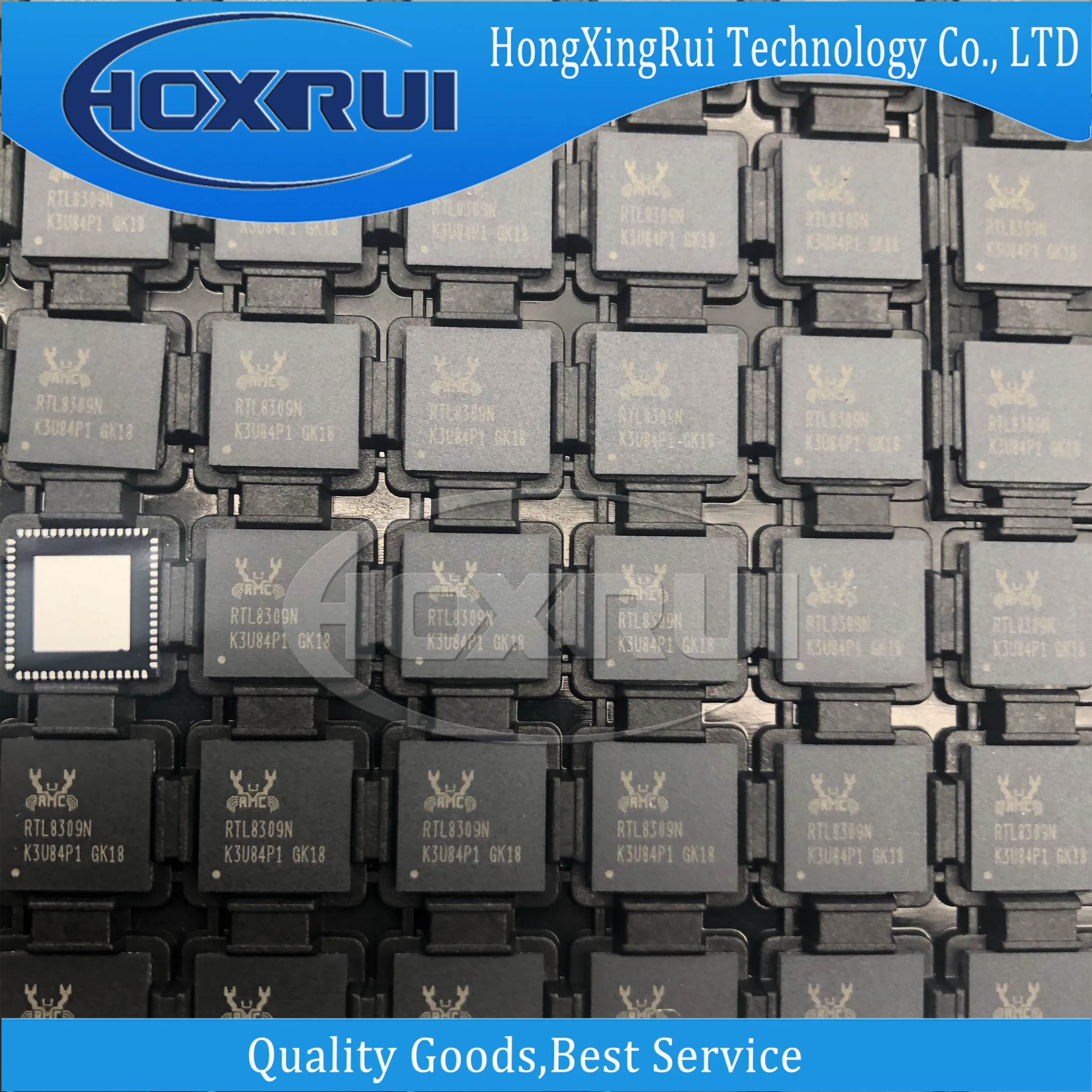 

RTL8309N-CG QFN-64 RTL8309N MCU 10/100MBPS Ethernet Switch Controller