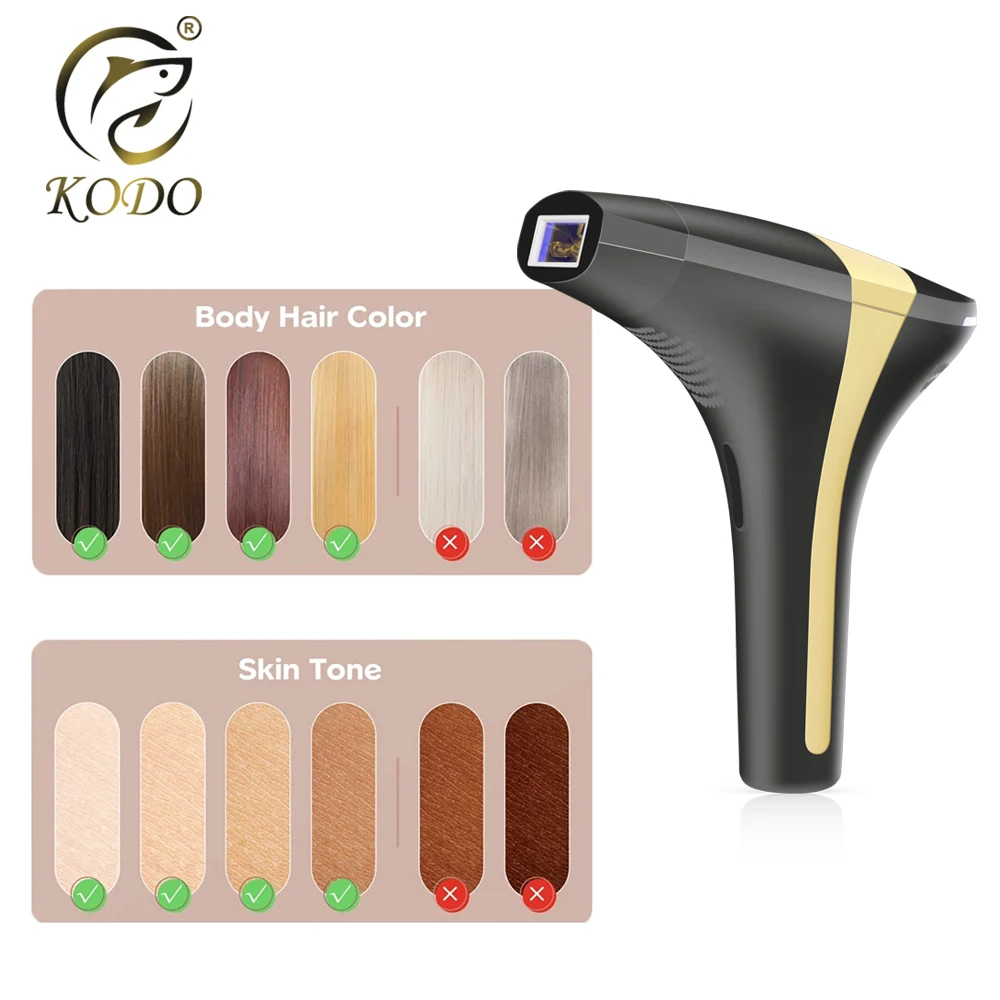 KODO 2022 New Laser Hair removal dropshipping Hot sell Laser Epilator Permanent IPL Painless Photoepilator 900000 Flashes enlarge