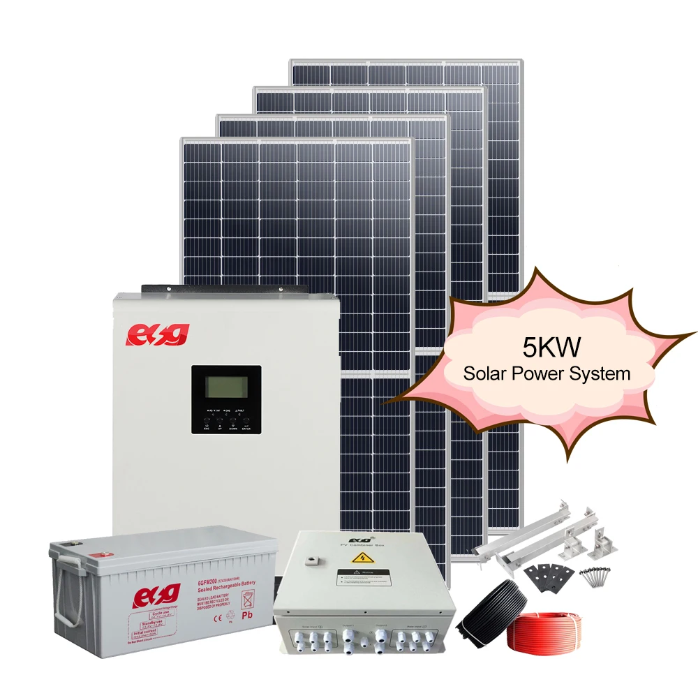 ESG customized solar energy System 1KW3KW 5kw 7kw10kw off grid solar electricity generating System