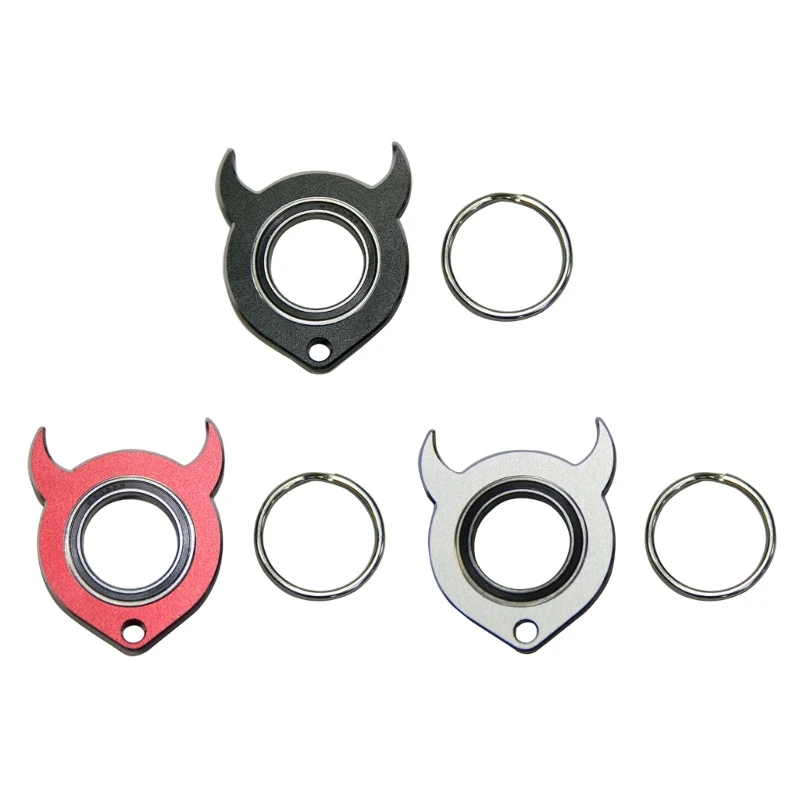 

Креативный брелок в форме маленького рога дьявола, Спиннеры, игрушка для взрослых, подростков, детские металлические вращающиеся игрушки для снятия стресса, подарки