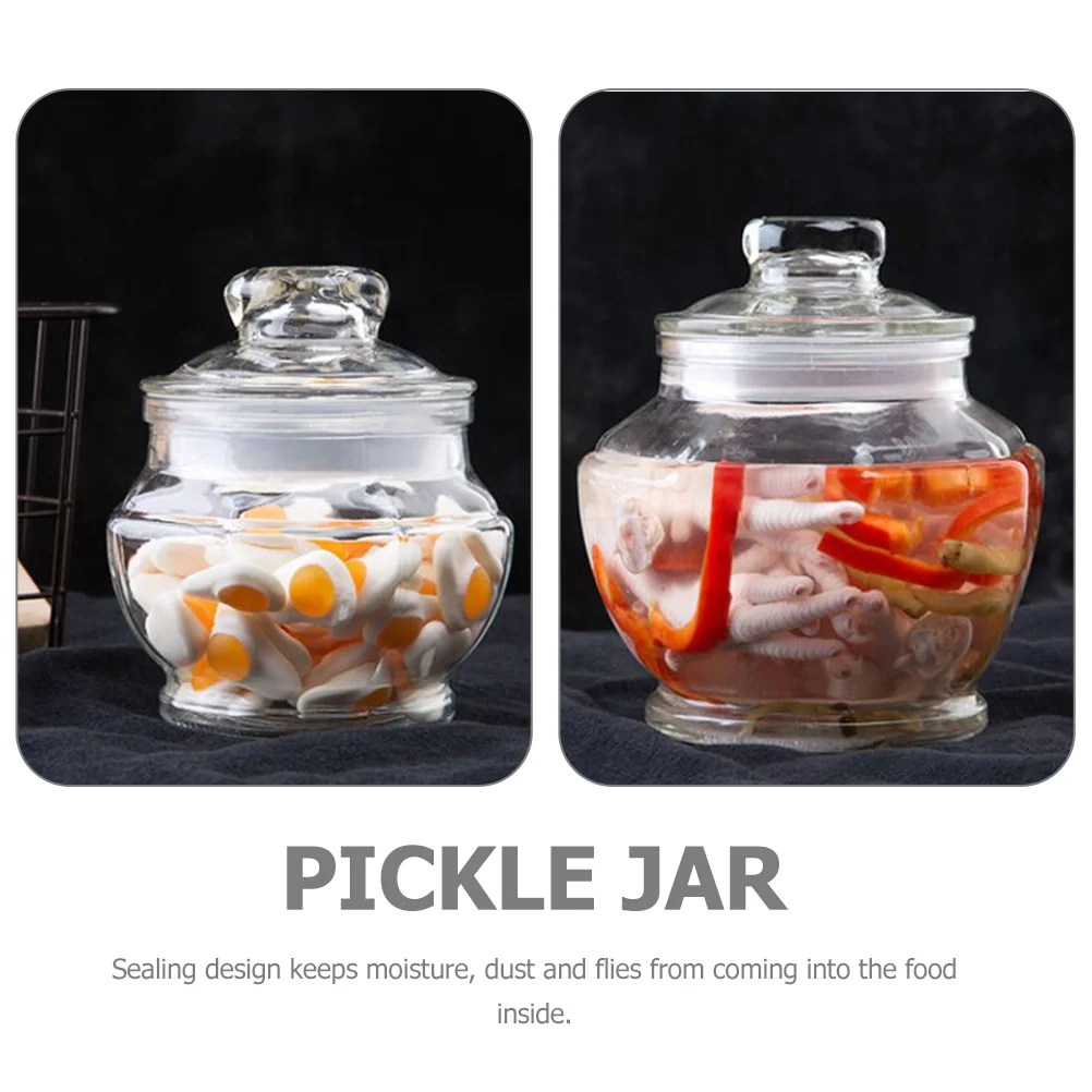

Multi-function Pickle Vegetable Can Glass Pickles Sealing Can Food Jar