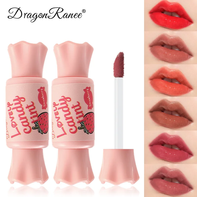 

Mirror Pink Candy Lip Glaze Female Student Models Cute Waterproof Lipstick Dyed Lip Liquid Long Lasting Korean Cosmetics