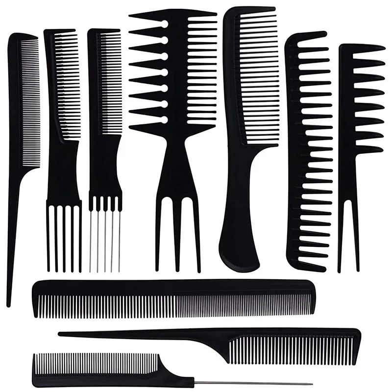 

Hair Comb Styling Comb Set Styling Anti-static Hairdressing Combs Hair Detangler Comb Makeup Barber Haircare Stylist Tool Set