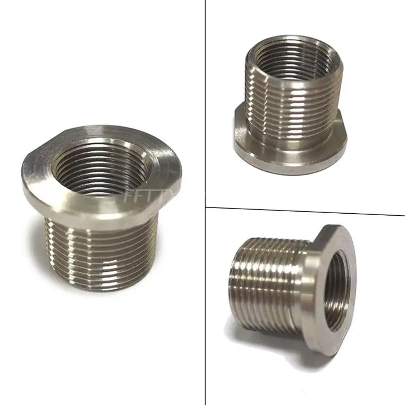 

Muzzle Oil Filter Threaded Adapter Stainless Steel Barrel 1/2-28 ID to 5/8-24-OD K0AF
