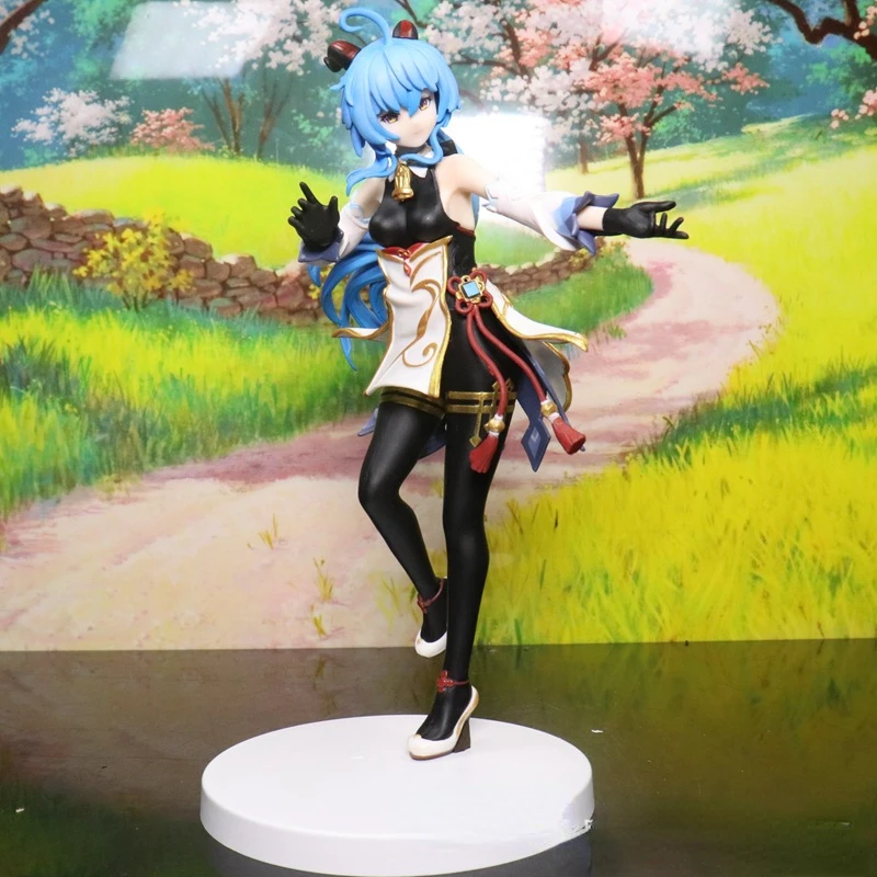 

22cm Janpanese Anime Ganyu Anime Figure Ganyu Plenilune Gaze Action Figure Keqing/Paimon/Klee Figurine Collection Model Doll Toy