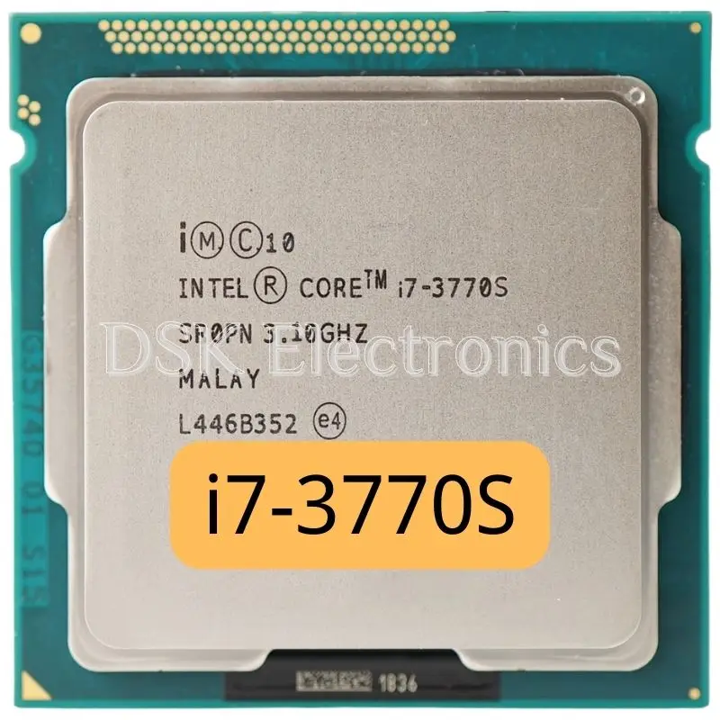 Intel Core i7-3770S i7 3770S 3770 S 3.1 GHz Quad-Core 65W CPU Processor LGA 1155 | Integrated Circuits