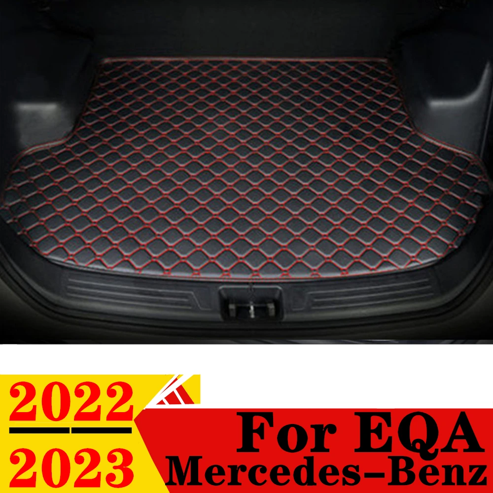 

Car Trunk Mat For Mercedes-Benz EQA 2022 2023 Flat Side Waterproof Rear AUTO Cargo Cover Carpet Pad Tail Accessories Boot Liner