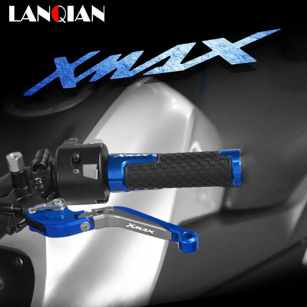 

Motorcycle Aluminum Brake Clutch Levers & Handlebar Grips For Yamaha XMAX 125 XMAX 200 XMAX 250 XMAX 400 2018 2019 Accessories