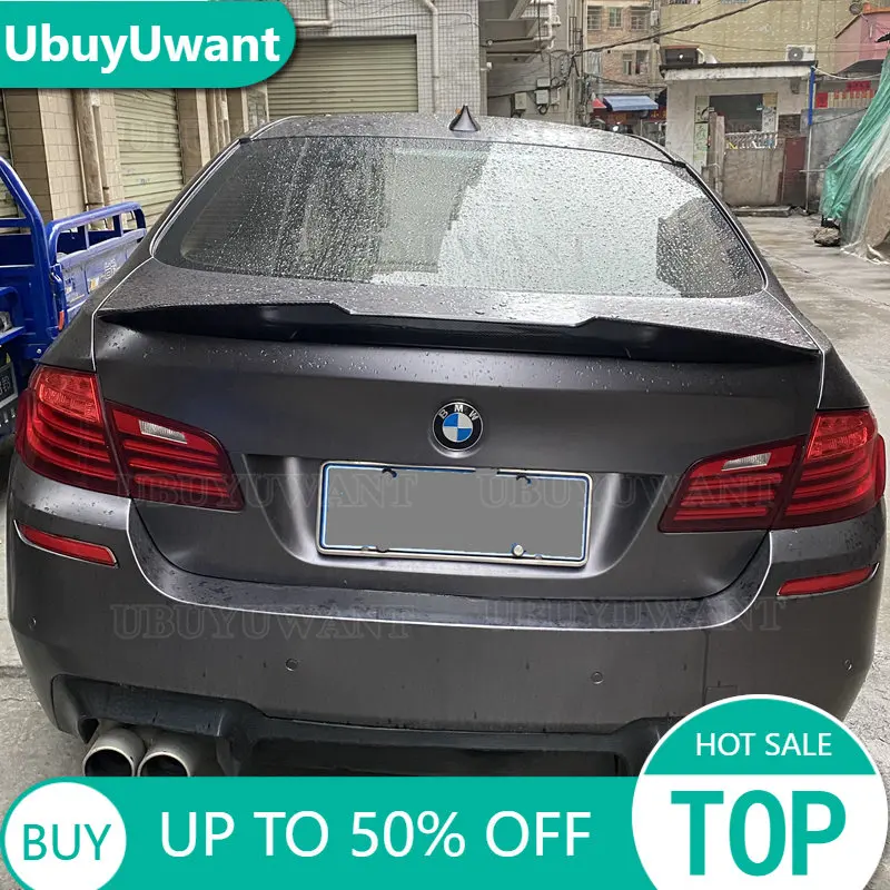 

Real Carbon Fiber Material Car Rear Trunk Boot Lip Spoiler Wing Lipr For BMW F10 5 Series 2010-2017 Rear Boot Trunk Spoiler Lip