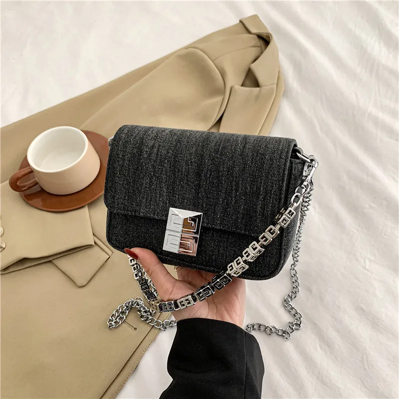 2023 New Fashion Shoulder Bag Luxury Handbag Top Brand Women Bag Quality PU Leather Messenger Bag Chain Handbag Small Square Bag