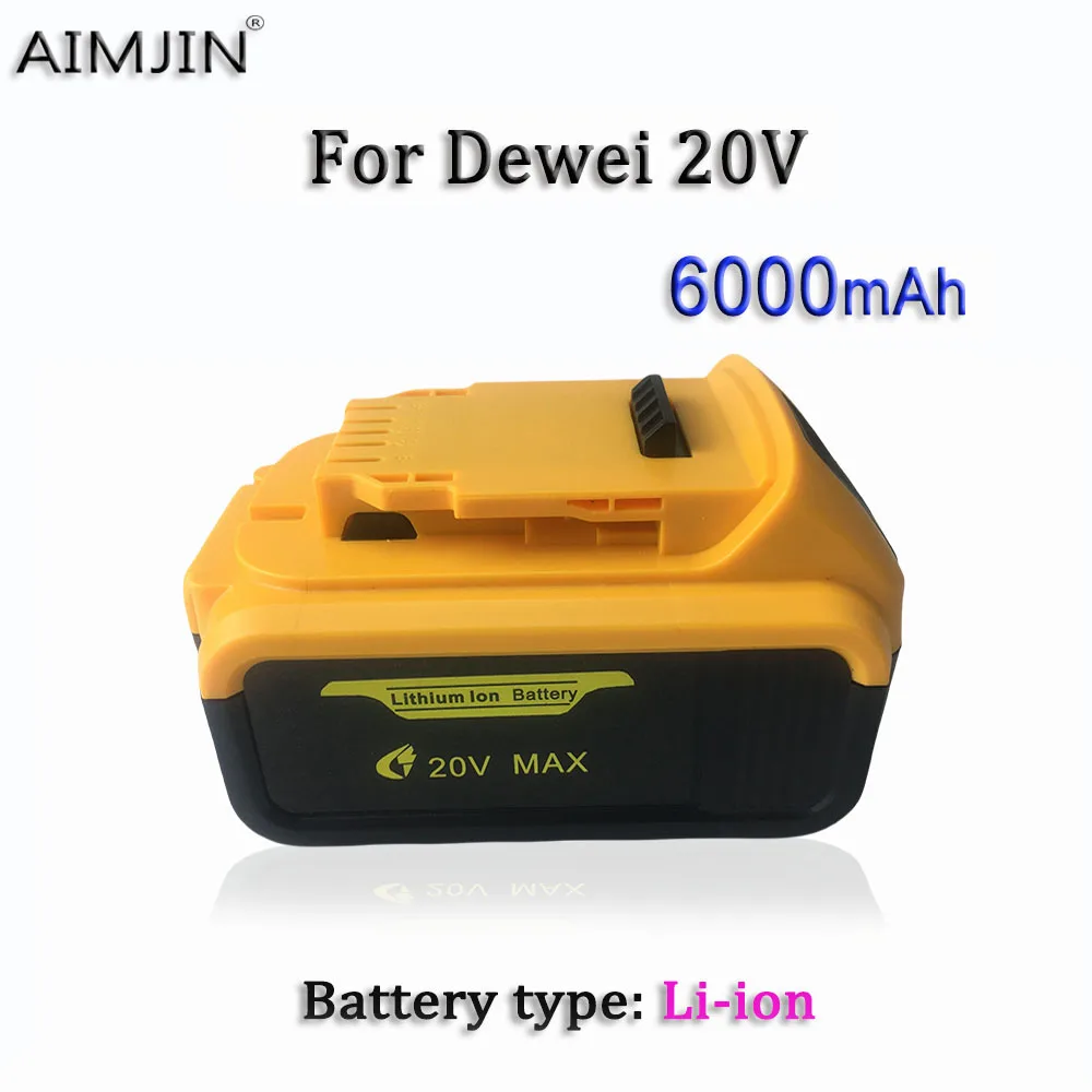 

20V Electric Eplacement Battery, 6000MAH, for 12V Dewei Tools DCB205 DCD74 DCB201 DCG412 DCD740 DCB203 , Etc Specifications: