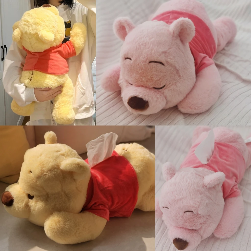 

40cm DISNEY Mr Sanders Edward Pooh Bear Cosplay Pillow Doll Toy Plush Paper Draw Dolls Kids Christmas Gift Pendant