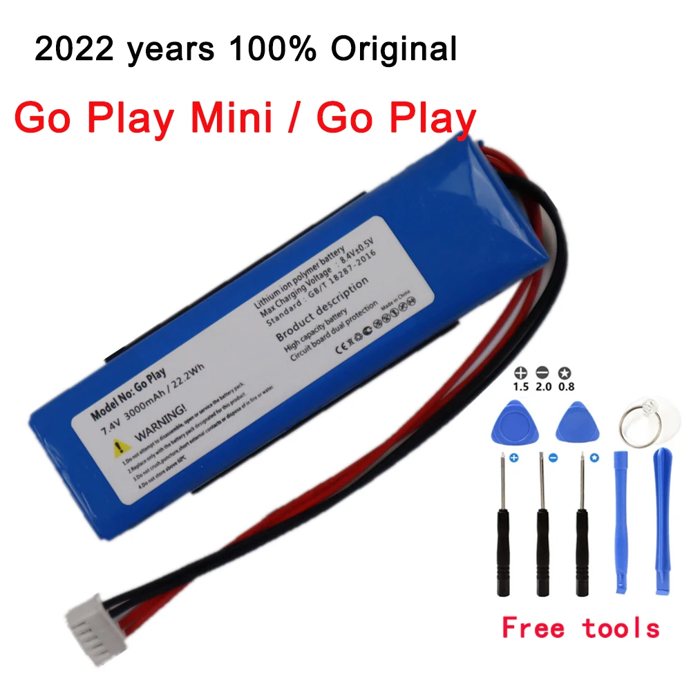 

2022 год оригинальный GSP1029102 01 3000 мАч Сменный аккумулятор для Harman Kardon Go Play Mini Speaker литий-полимерные литиевые батареи