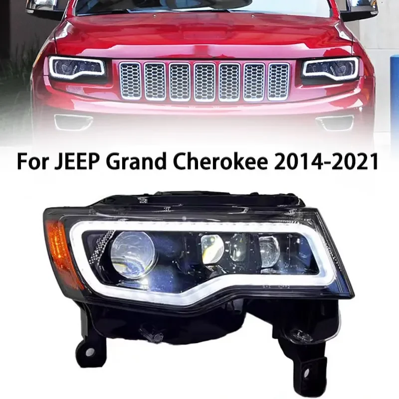 Светодиодная фара для JEEP Grand Cherokee 2014-2021 Фара DRL Указатель поворота Дальнего света