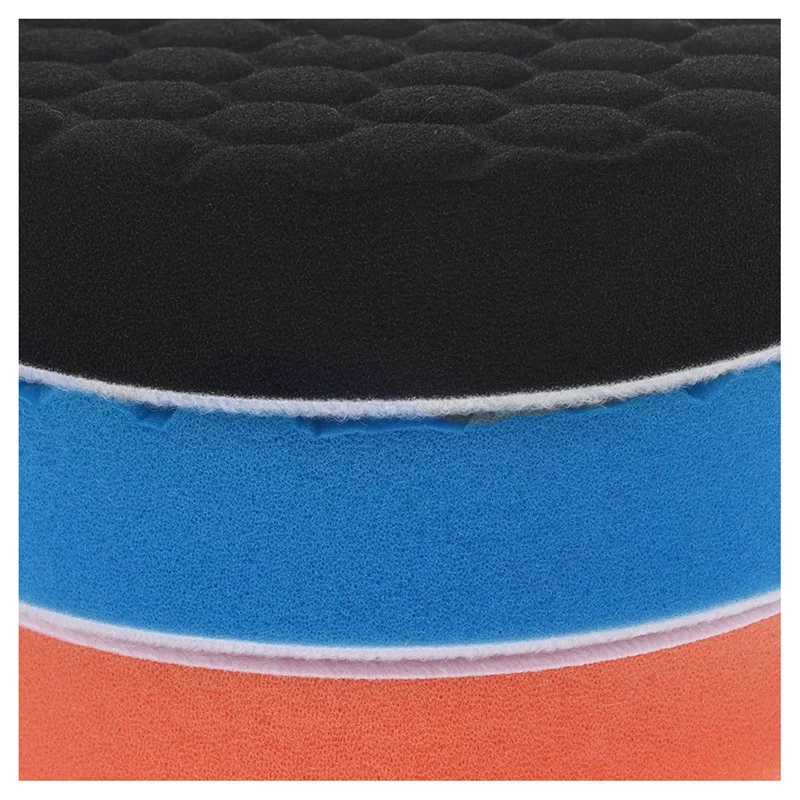 Набор полировальных насадок 9X Hex-Logic Buff Для Полировки Автомобиля 5 дюймов