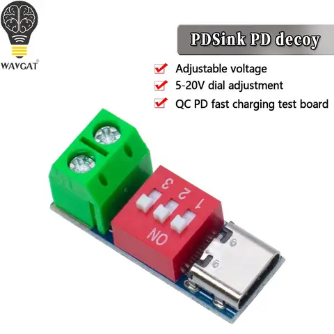 WAVGAT PDSink PD Decoy PD Тестовая плата быстрой зарядки