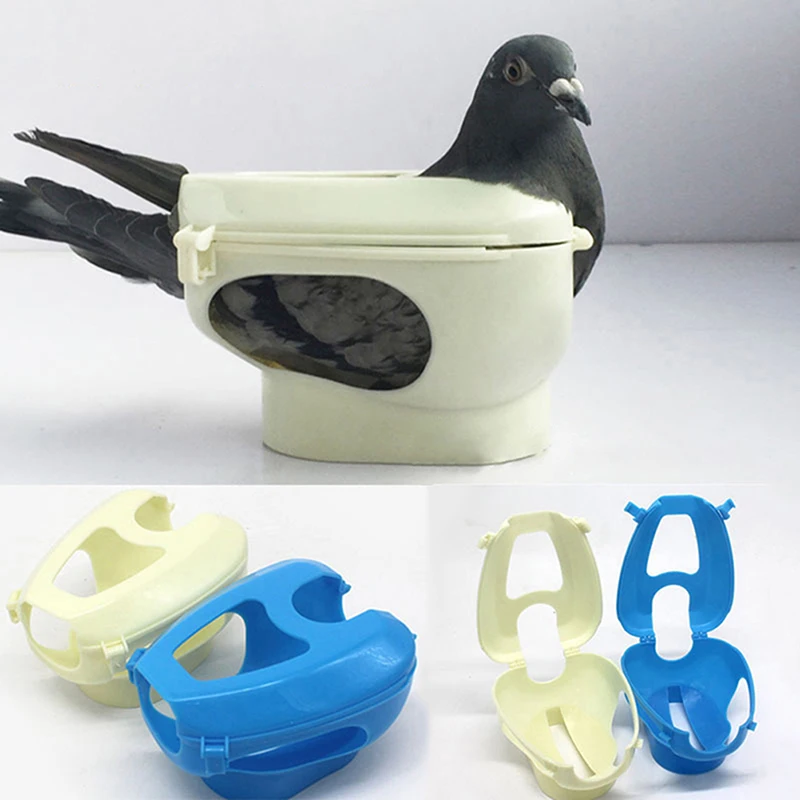 

1pc Plastic Racing Pigeon Holder Easy Bird Fixed Frame Rack Medicine Feeder