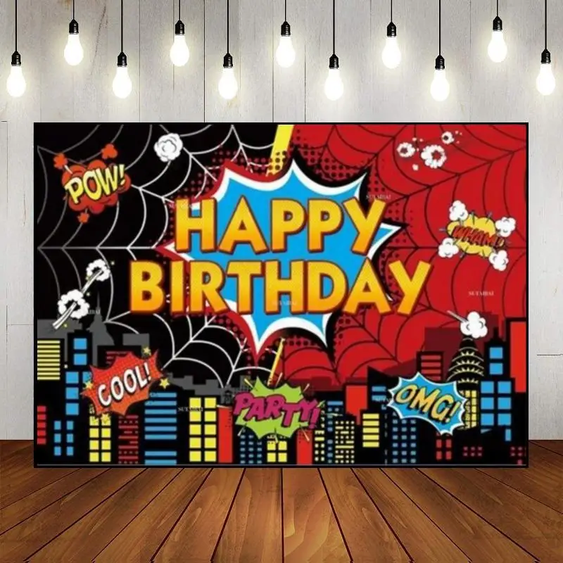 

Happy Birthday Background Banner Decoration Four-wheel Drive Vehicle Photography Backdrops Abstract Photo Party Baby Shower Game
