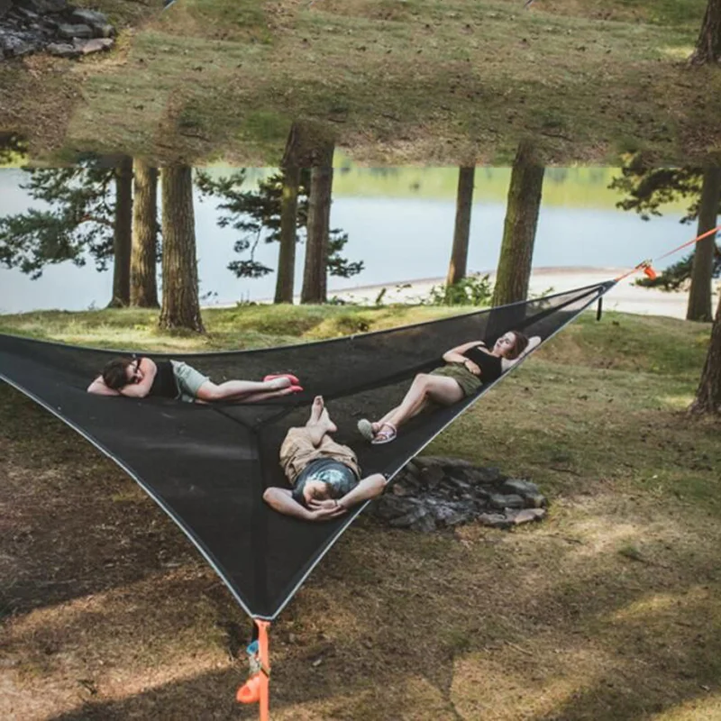 

Portable Bed Triangle Hammock Portable Multi Person Aerial Mat travel Convenient Sleep Hammock bed