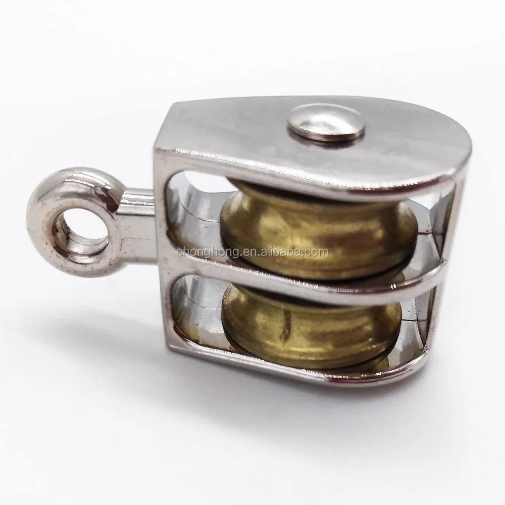 

Никелированный кран из цинкового сплава, подъемный двойной шкив, ролик, подвесной трос, буксировка, фиксированный глазок, двойной шкив, трос, блок шкива