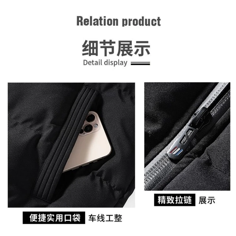 Мужская высококачественная хлопковая куртка с вышивкой новая осенне-зимняя