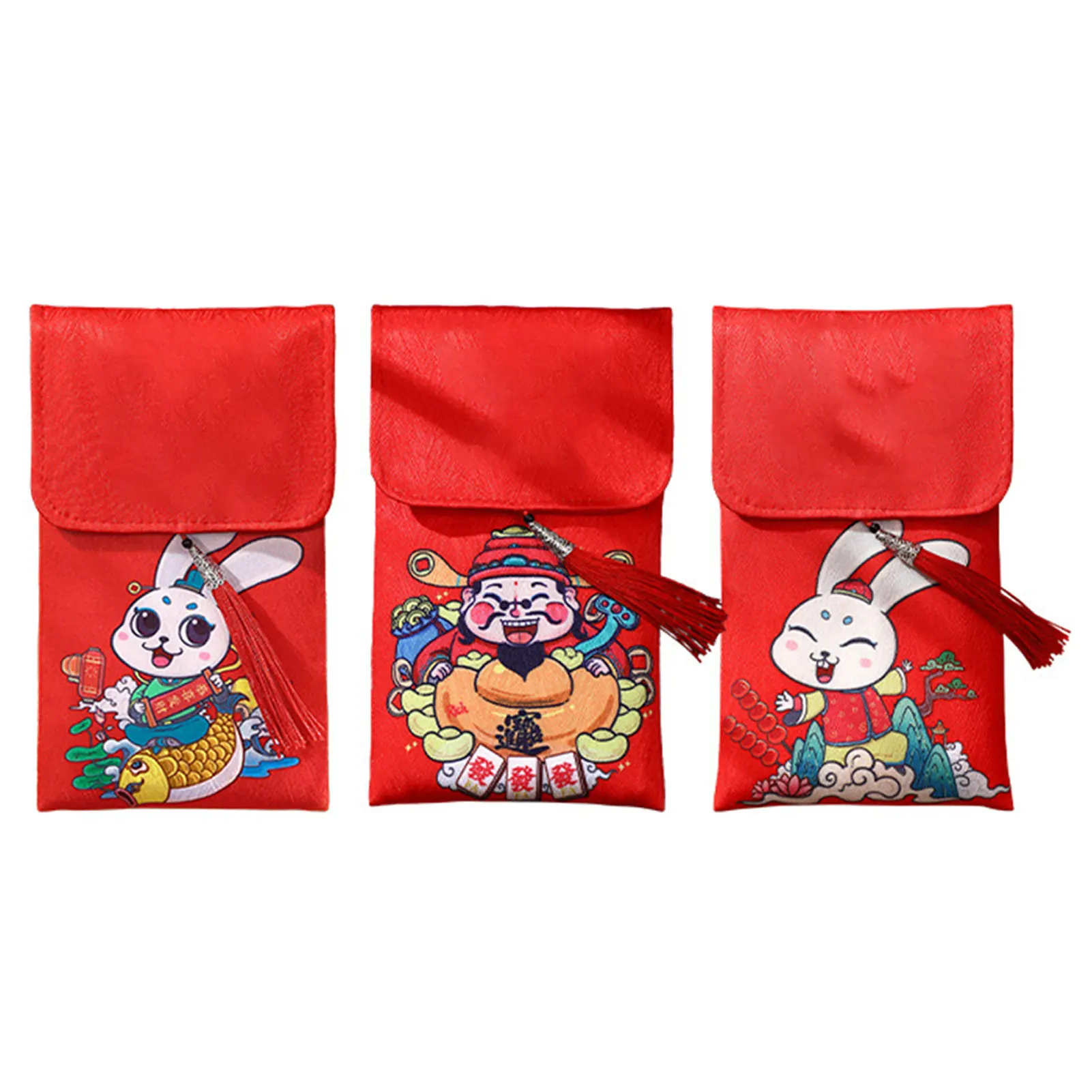 

Красные конверты с милыми кроликами 2023, большой объем, красный конверт для вечерние ринки, свадьбы, выпускного, MU8669