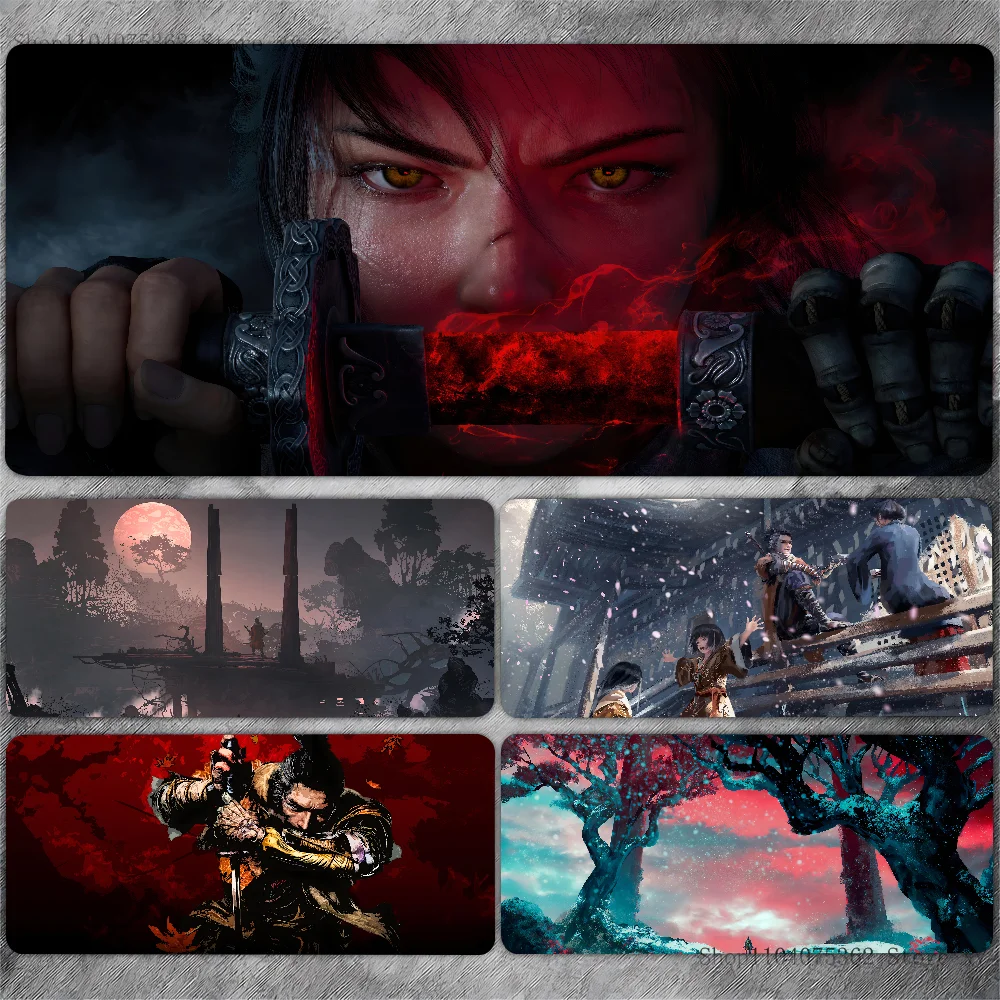 Sekiro Shadows Die Twice Game Mousepad Large Keyboard Desk Mat Gaming Mouse Pad LockEdge Non-slip