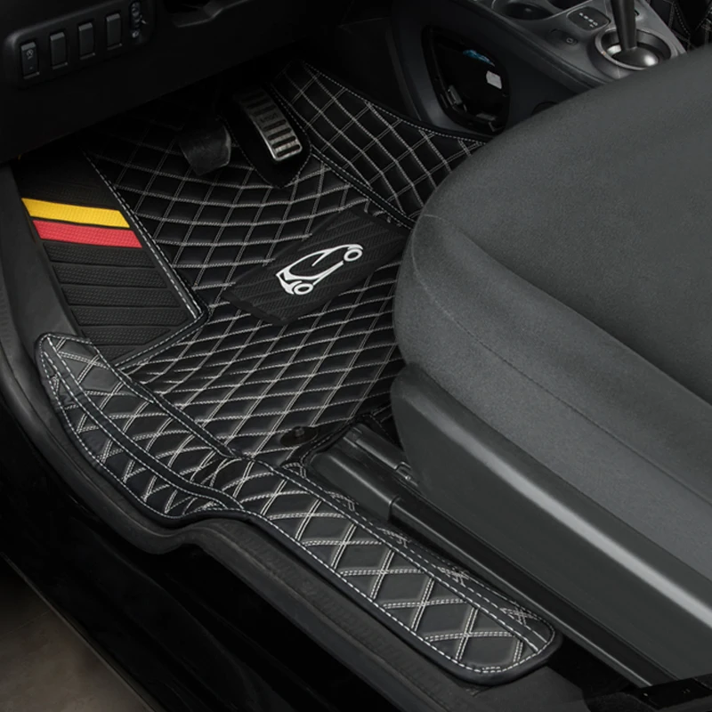 

Автомобильный коврик для ковровых покрытий порог машины, Накладка для педали, полное покрытие, автомобильный коврик, противоскользящий для smart 453 forTwo forFour 2015-2019